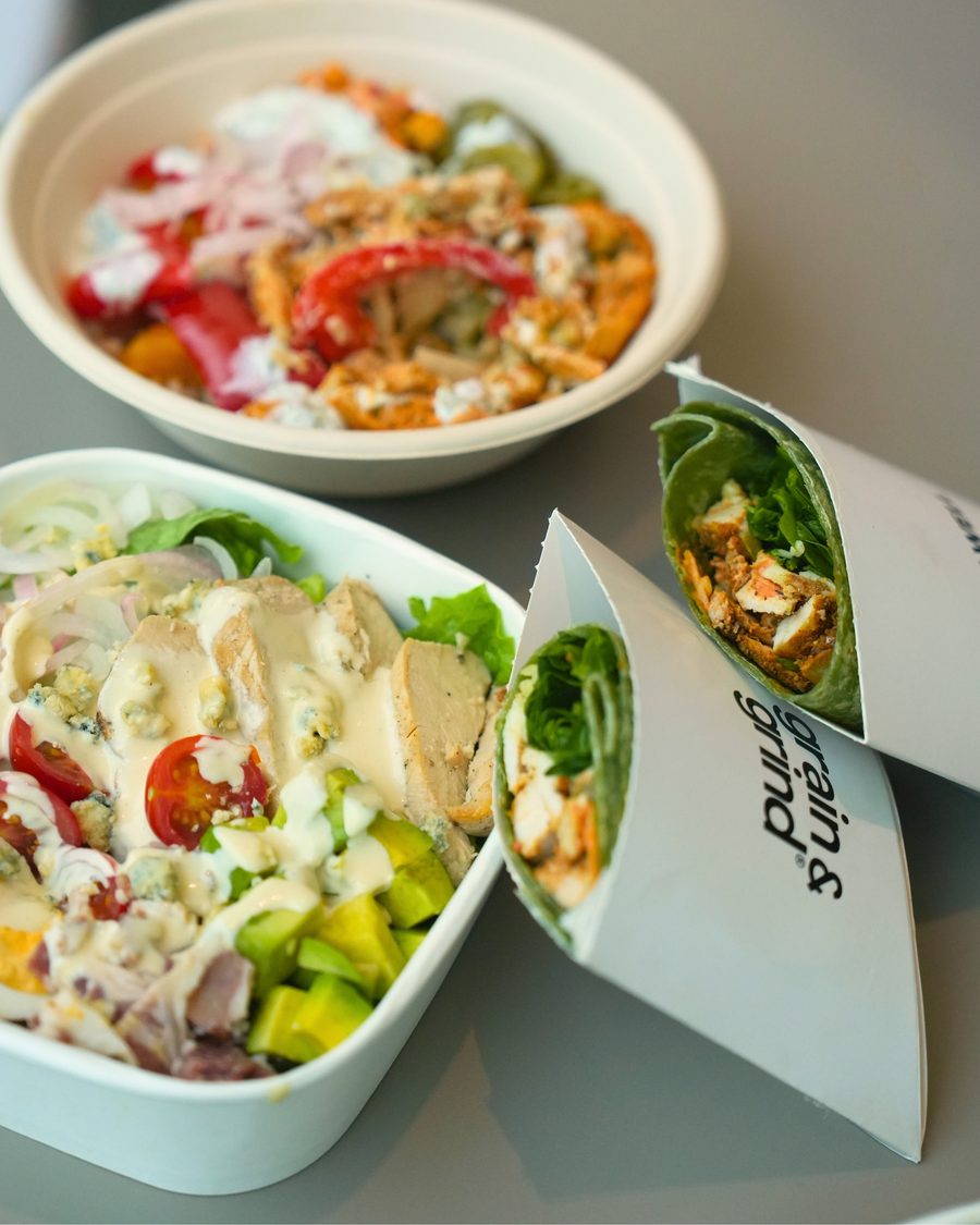 Bowls and wraps spread